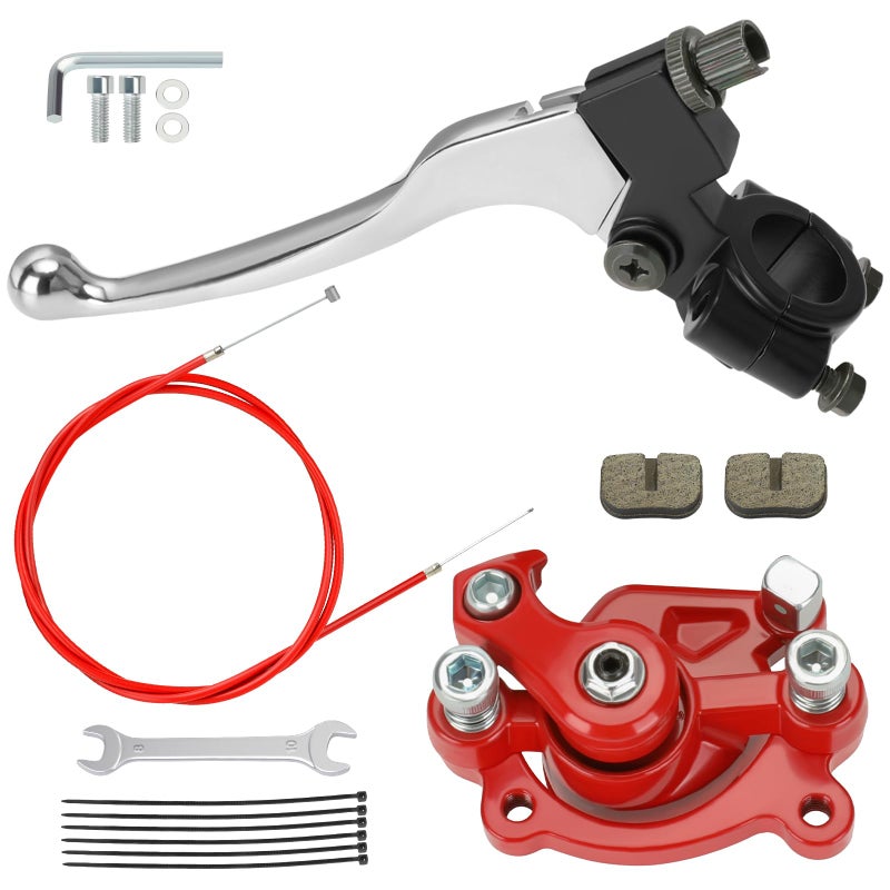 CILOYU Mini Bike Brake Lever Kit + Mini Bike Brake Caliper Replacement for Coleman CT100U CC100X Baja DB30 Motovox MBX10 MBX11 MMB80 MMB105 79cc 97cc 100cc Powersports Parts 61"" Brake Cable - Image 1